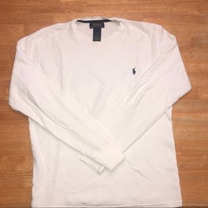 Polo Waffle-Knit Crewneck Thermal